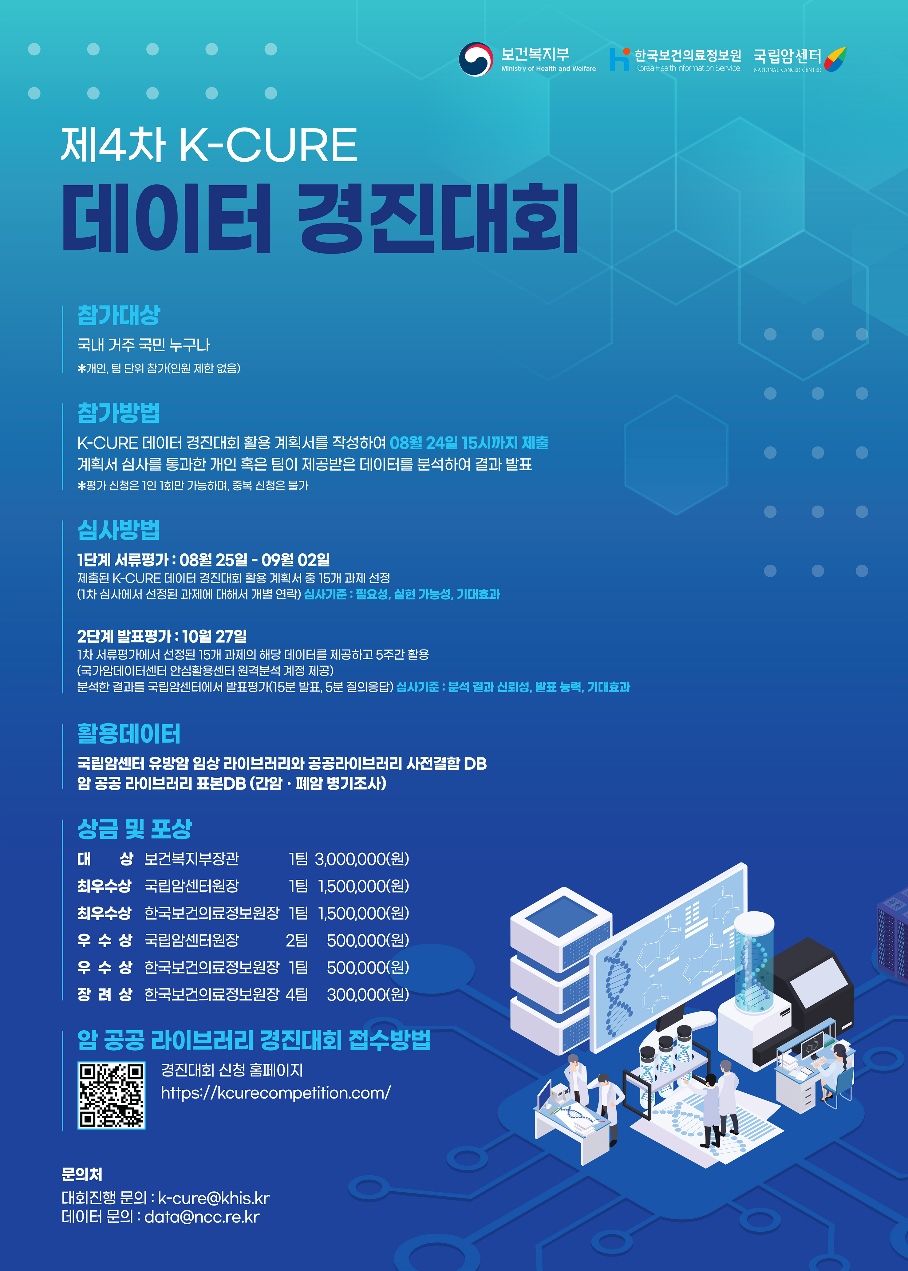 제4차 K-CURE 데이터 경진대회 개최 안내